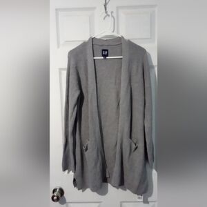 GAP Gray Knit Cardigan Sweater
